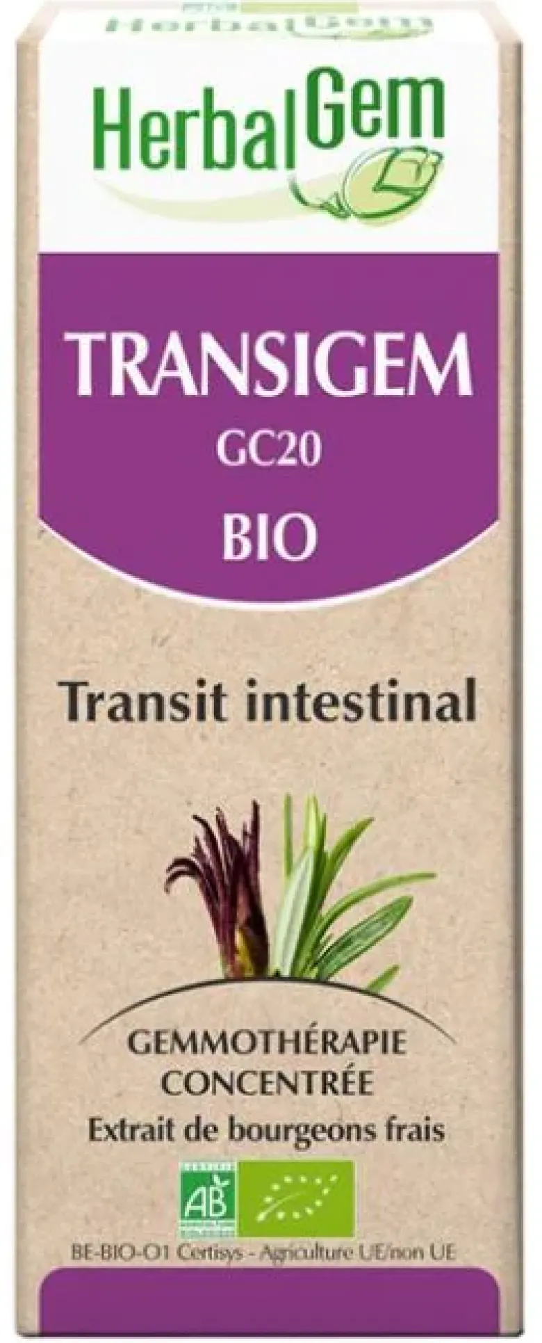 Transigem bio transit intestinal Herbalgem - flacon de 30 ml