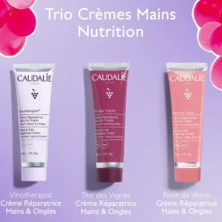 Trio crèmes mains nutrition Caudalie - coffret de 3 tubes