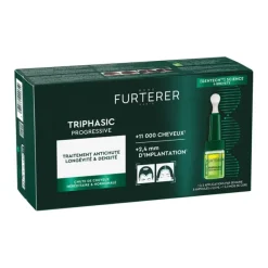 Triphasic Progressive traitement anti-chute René Furterer - boite de 8 flacons de 5,5ml