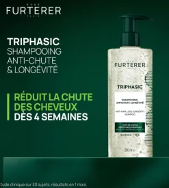 Triphasic shampooing anti-chute longévité René Furterer - flacon-pompe de 500ml