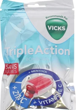 TripleAction Bonbons Vicks – paquet 72 g