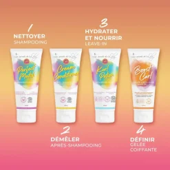 Trousse de voyage cheveux ondulés Les secrets de Loly - trousse de 4 produits
