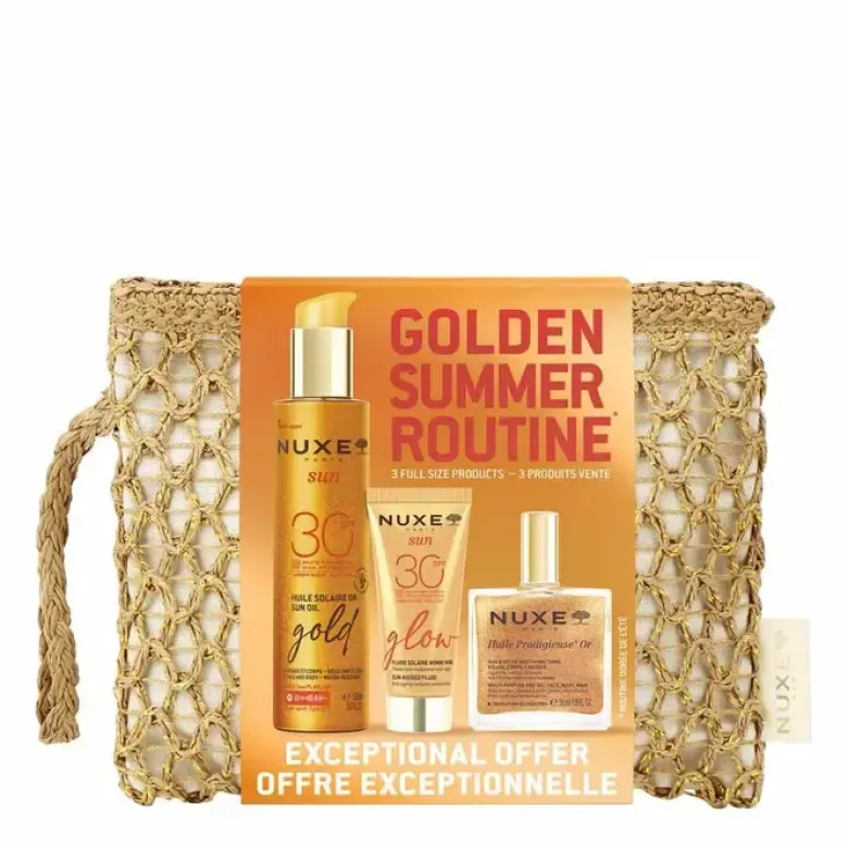Trousse Golden summer routine Nuxe - trousse de 3 produits