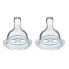 Tétine airflex 2 trous débit lent 1 moi+ Avent - 2 tétines