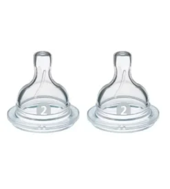 Tétine airflex 2 trous débit lent 1 moi+ Avent - 2 tétines