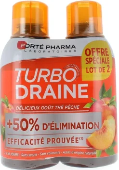 Turbodraine goût thé pêche Forté Pharma