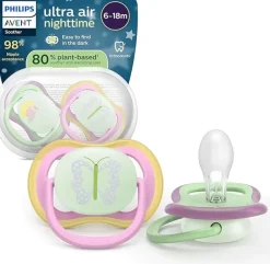 Ultra air nighttime sucettes 6-18 mois Avent - lot de 2 sucettes