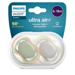 Ultra Air Sucette 6-18 mois Philips Avent - lot de 2 sucettes