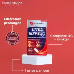 Ultra Boost 4G mémoire et concentration Forté Pharma - boite de 15 comprimés