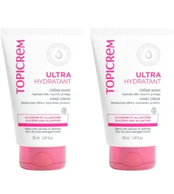 Ultra-hydratant crème mains Topicrem - lot de 2 tubes de 50ml