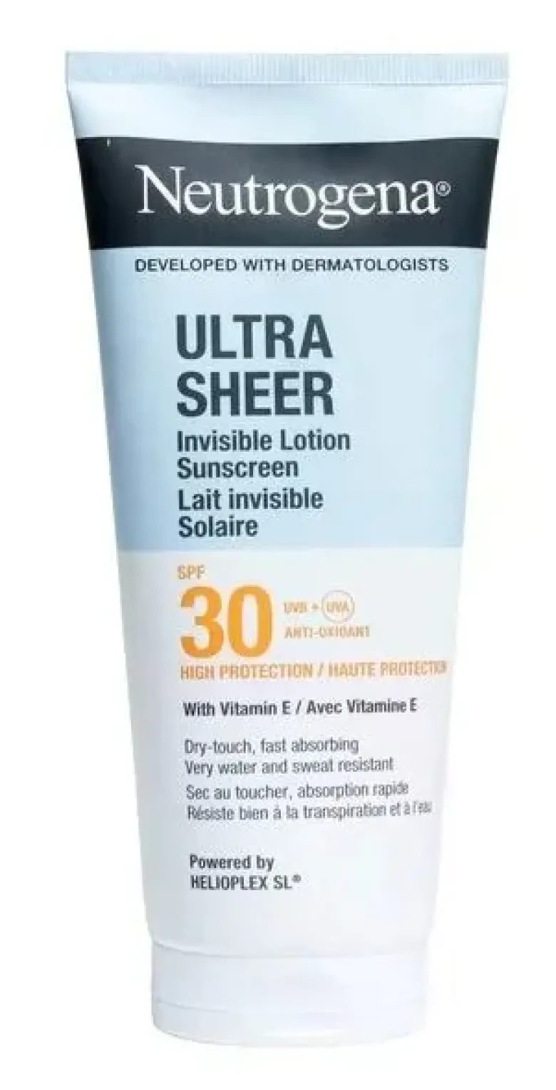Ultra Sheer Lait corps invisible solaire SPF30 Neutrogena - tube de 200ml