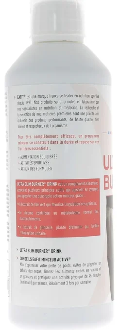 Ultra Slim Burner Drink solution buvable Eafit - flacon de 500 ml