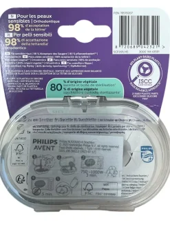 Ultra soft sucette 6-18mois Avent - lot de 2 sucettes