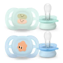 Ultra Start sucettes symétriques silicones 0 à 2 mois Avent - lot de 2 sucettes