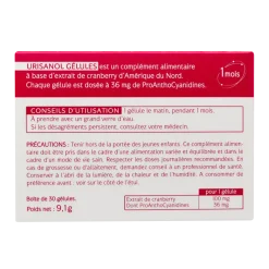 Urisanol Naturactive Confort urinaire Entretien Bio – 30 gélules