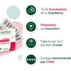 Urisanol Naturactive Confort urinaire Entretien Bio – 30 gélules