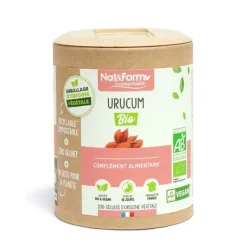 Urucum bio Ecoresponsable Nat&Form - boite de 200 gélules