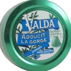 Valda Gommes menthe et eucalyptus sans sucre
