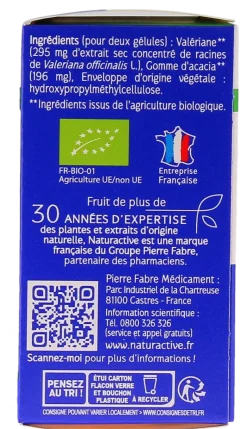 Valériane bio Naturactive - boite de 30 gélules