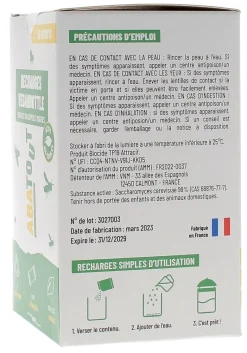 Veganbottle Recharges piège volants guêpes et mouches Abatout - boîte de 5 recharges