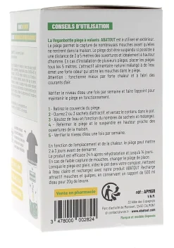 Veganbottle Recharges piège volants guêpes et mouches Abatout - boîte de 5 recharges