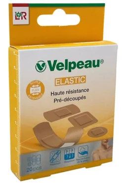 Velpeau Elastic haute résistance pré-découpés Lohmann Rauscher - boite de 20 pièces