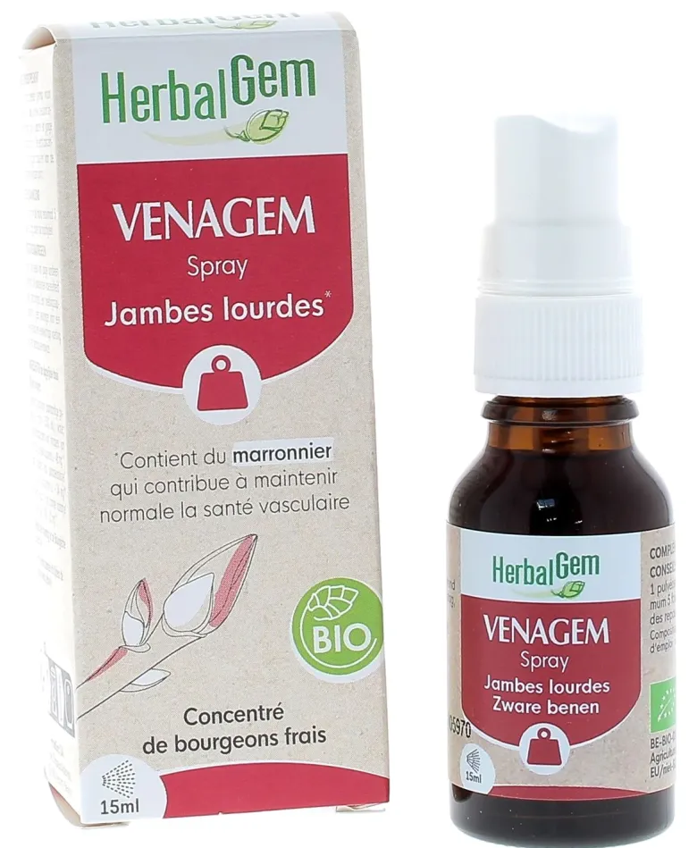 Venagem jambes lourdes bio Herbalgem - spray de 15ml