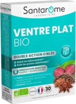 Ventre plat bio Santarome - boite de 30 comprimés
