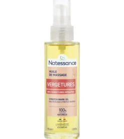 Vergetures huile de massage Natessance - flacon-pompe de 100ml