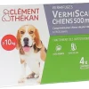 VermiScan chiens 500 mg Clément thékan - 4 comprimés pelliculés ronds