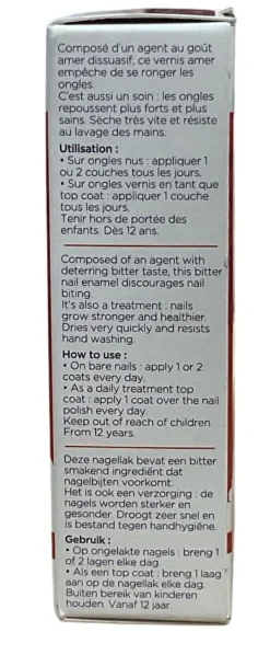 Vernis amer stop ongles rongés Innoxa - flacon de 11ml