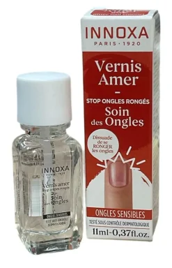Vernis amer stop ongles rongés Innoxa - flacon de 11ml