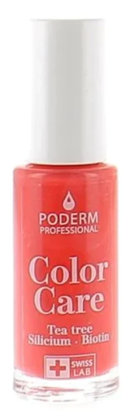Vernis color care tea tree Poderm - flacon de 8ml
