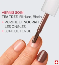 Vernis color care tea tree Poderm - flacon de 8ml