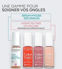 Vernis color care tea tree Poderm - flacon de 8ml