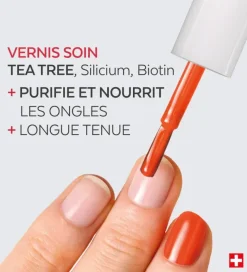 Vernis color care tea tree Poderm - flacon de 8ml