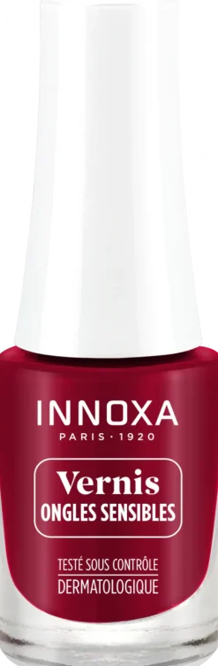 Vernis à ongles hypoallergénique Rouge rouge 410 Innoxa - flacon de 5 ml