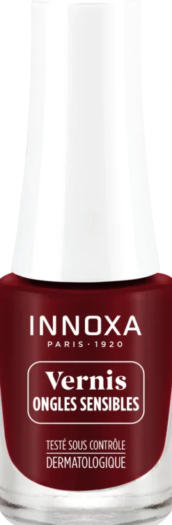 Vernis à ongles hypoallergénique Rouge Opéra 402 Innoxa - flacon de 5 ml
