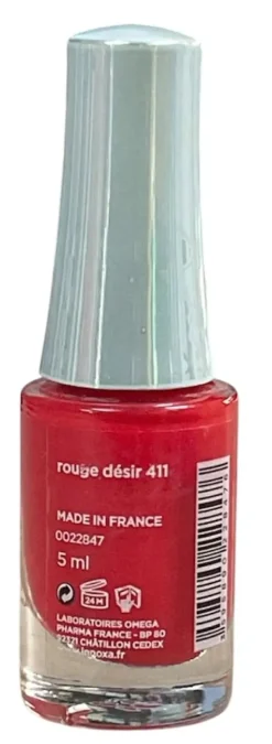 Vernis à ongles rouge désir 411 Innoxa - flacon de 5ml