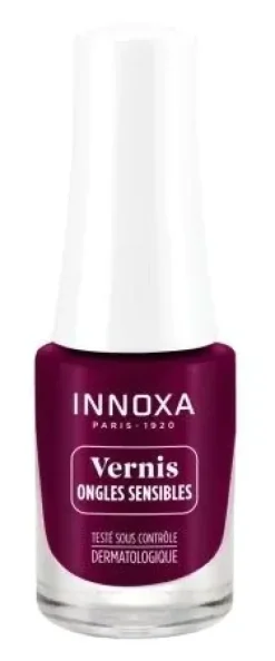 Vernis à ongles sensibles Pourpre Innoxa - flacon de 5ml