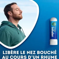 Vicks Inhaler – 1 tampon imprégné pour inhalation par fumigation