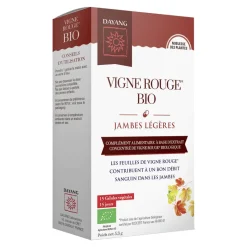 Vigne rouge Bio jambes légères Dayang - boîte de 15 gélules
