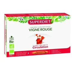 Vigne rouge Bio Super Diet - 20 ampoules de 15 ml