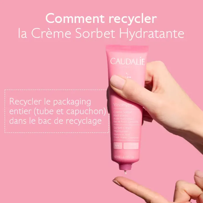 VinoHydra crème sorbet hydratante Caudalie - tube de 60ml