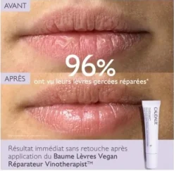 Vinotherapist Baume lèvres vegan réparateur Caudalie - tube de 7,5ml