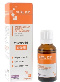 Vital D3 Ineldea - flacon de 20 ml