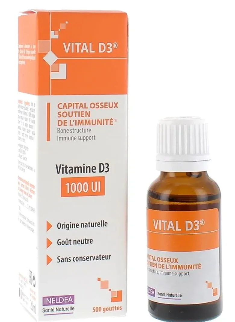 Vital D3 Ineldea - flacon de 20 ml