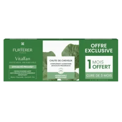 Vitalfan Antichute Progressive René Furterer - cure de 3 mois donc 1 mois offert