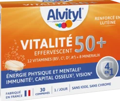 Vitalité 50+ effervescent Alvityl - boîte de 30 comprimés effervescents