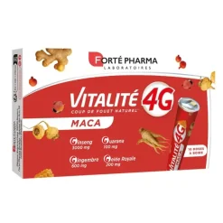 Vitalité 4G MACA Forté Pharma - boite de 10 doses à boire